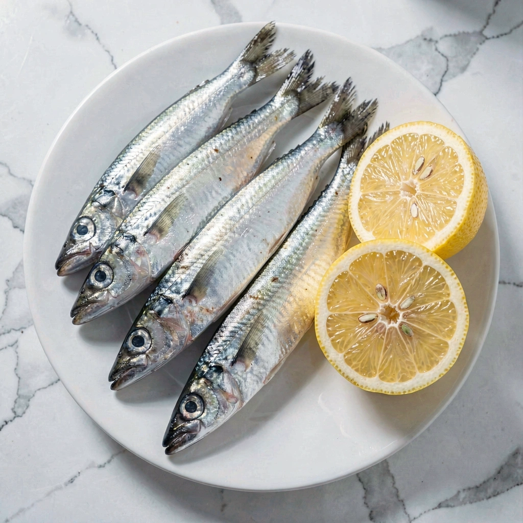 Sardinhas frescas e limão