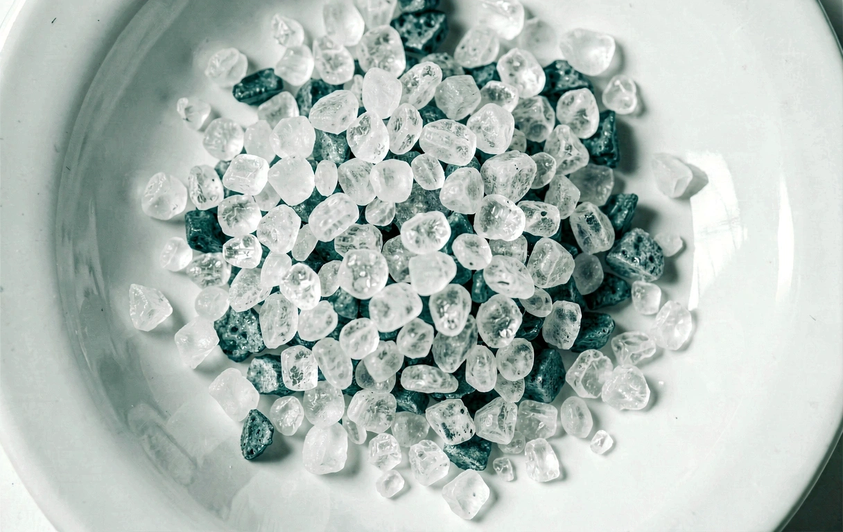 Cristais de sal - Pureza de dados